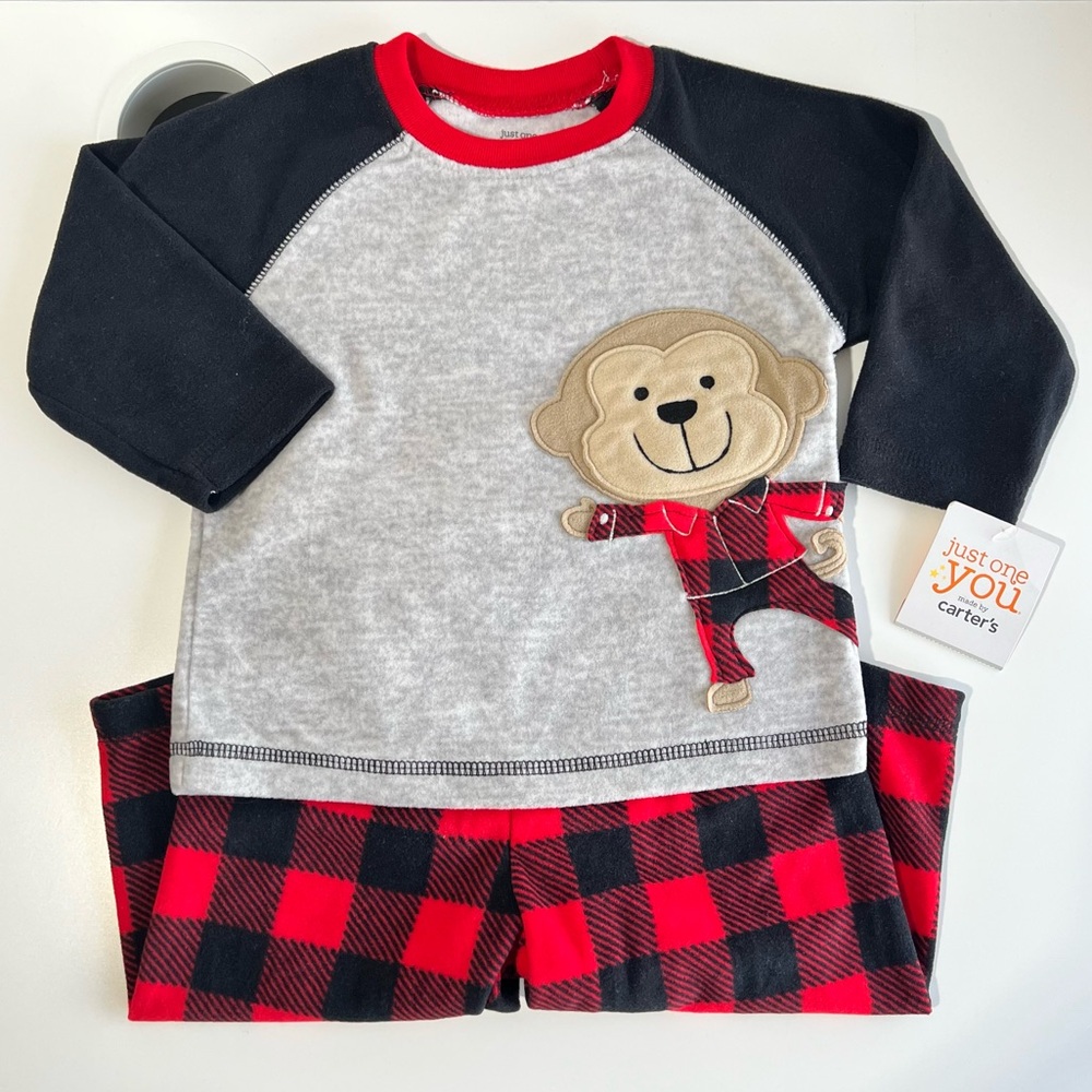 Carter’s Baby Christmas Plaid Pj Two Piece Set